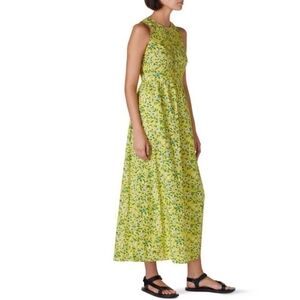 Banjanan Maurice Yellow Floral Sleeveless Maxi Dress in Aurora Women's Size XS